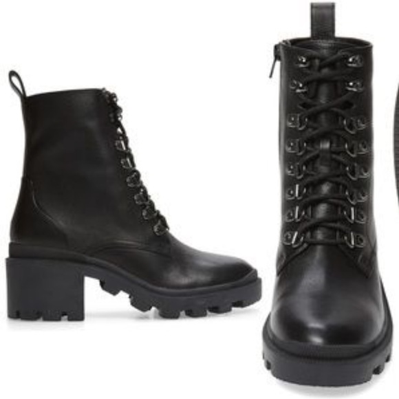 Bp Taylor Lea Chunky Heel Combat Boots 
